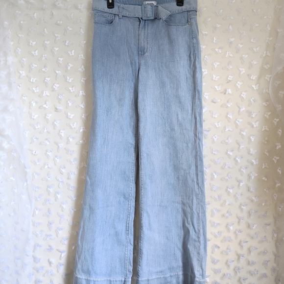 NEW Paige Denim Sutton Wide Leg Blue Jeans Boho 30 - Picture 4 of 7
